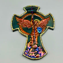 Load image into Gallery viewer, Archangel Michael trinket tray - glows in the dark
