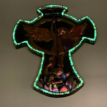 Load image into Gallery viewer, Archangel Michael trinket tray - glows in the dark
