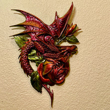 Lade das Bild in den Galerie-Viewer, Color-Shifting Dragon with a Rose
