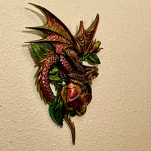 Load image into Gallery viewer, Color-Shifting Dragon with a Rose

