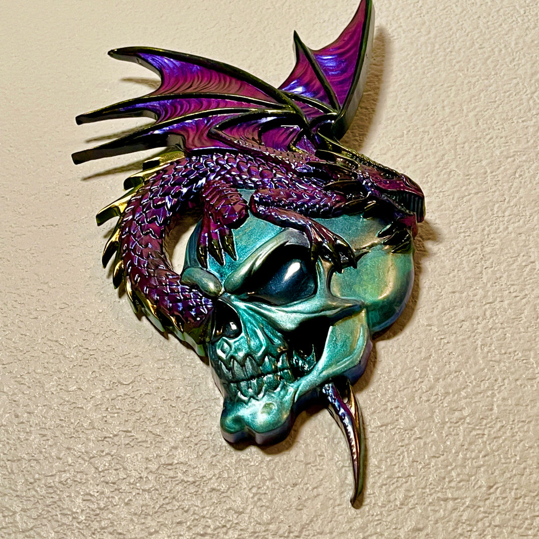 Color-shifting Dragon with a Skull