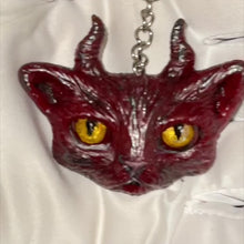 Load and play video in Gallery viewer, Devil Cat keychain
