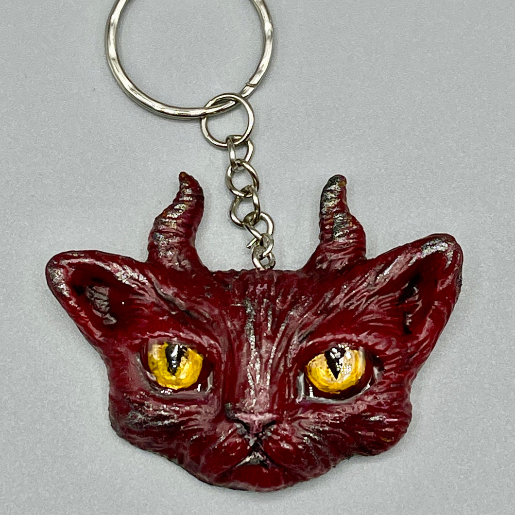 Devil Cat keychain
