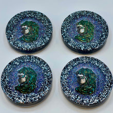 Load image into Gallery viewer, Medusa resin coasters
