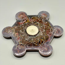 Load image into Gallery viewer, Metatron Cube tealight candle holder
